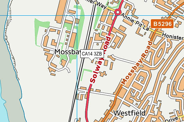 CA14 3ZB map - OS VectorMap District (Ordnance Survey) CA14 3ZB map - OS VectorMap District (Ordnance Survey)