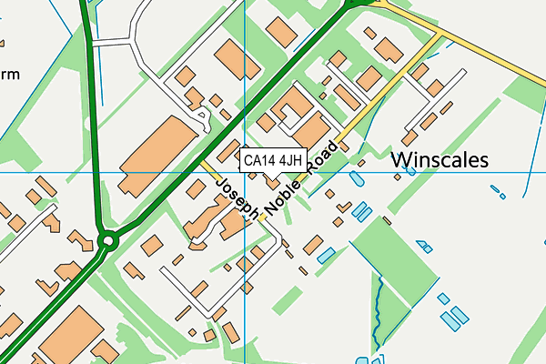 CA14 4JH map - OS VectorMap District (Ordnance Survey) CA14 4JH map - OS VectorMap District (Ordnance Survey)