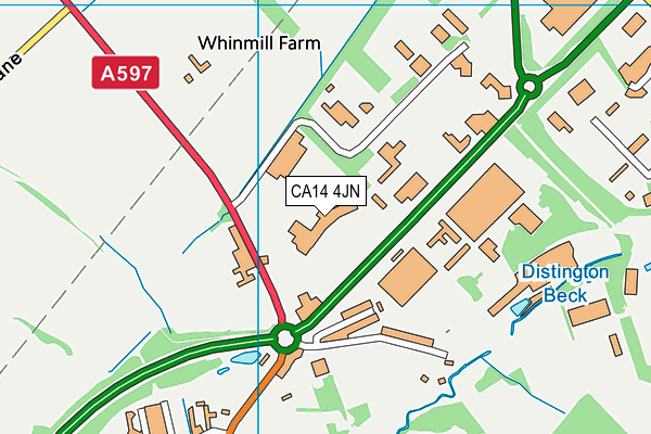 CA14 4JN map - OS VectorMap District (Ordnance Survey) CA14 4JN map - OS VectorMap District (Ordnance Survey)