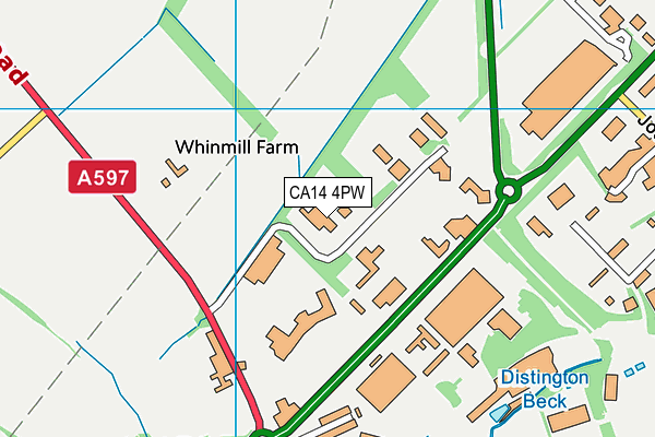 CA14 4PW map - OS VectorMap District (Ordnance Survey) CA14 4PW map - OS VectorMap District (Ordnance Survey)