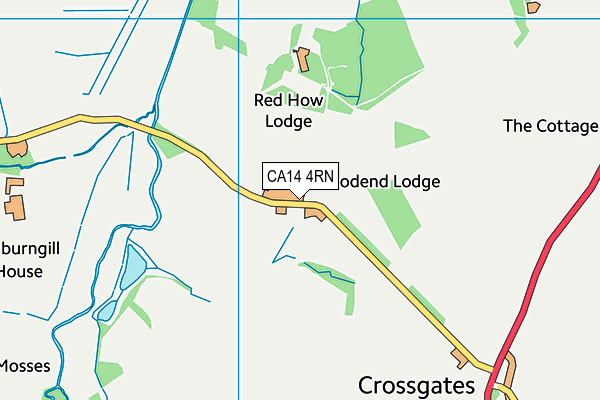 CA14 4RN map - OS VectorMap District (Ordnance Survey)