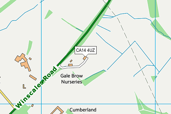 CA14 4UZ map - OS VectorMap District (Ordnance Survey) CA14 4UZ map - OS VectorMap District (Ordnance Survey)