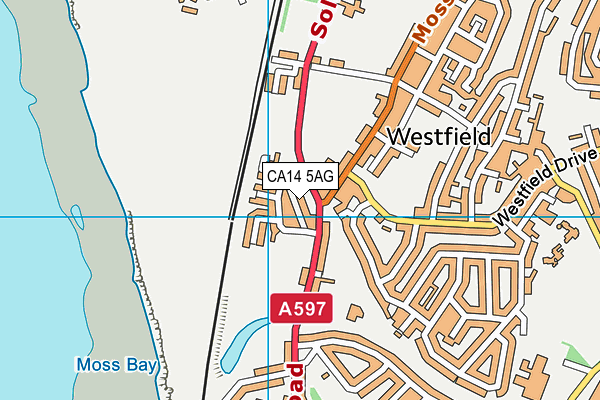 CA14 5AG map - OS VectorMap District (Ordnance Survey) CA14 5AG map - OS VectorMap District (Ordnance Survey)