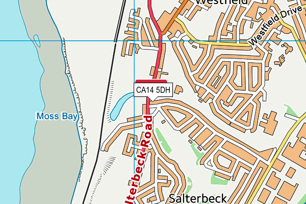 CA14 5DH map - OS VectorMap District (Ordnance Survey) CA14 5DH map - OS VectorMap District (Ordnance Survey)
