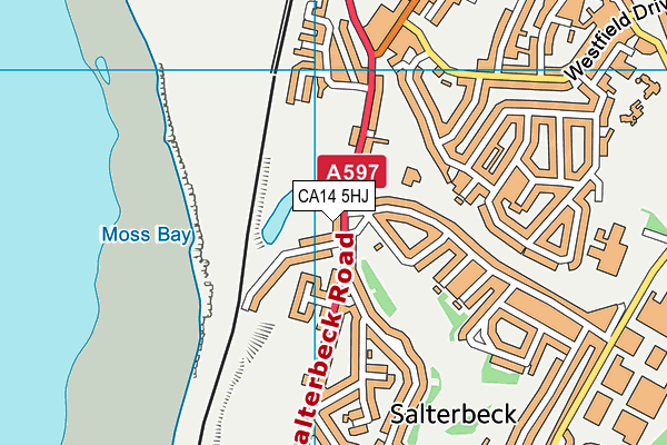 CA14 5HJ map - OS VectorMap District (Ordnance Survey) CA14 5HJ map - OS VectorMap District (Ordnance Survey)