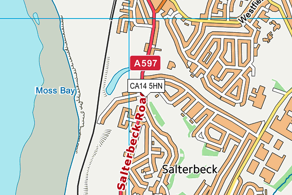 CA14 5HN map - OS VectorMap District (Ordnance Survey) CA14 5HN map - OS VectorMap District (Ordnance Survey)