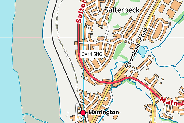 CA14 5NG map - OS VectorMap District (Ordnance Survey) CA14 5NG map - OS VectorMap District (Ordnance Survey)
