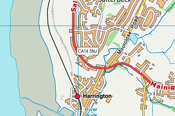 CA14 5NJ map - OS VectorMap District (Ordnance Survey) CA14 5NJ map - OS VectorMap District (Ordnance Survey)