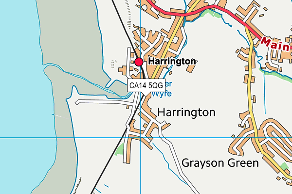 CA14 5QG map - OS VectorMap District (Ordnance Survey) CA14 5QG map - OS VectorMap District (Ordnance Survey)