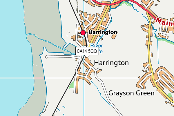 CA14 5QQ map - OS VectorMap District (Ordnance Survey) CA14 5QQ map - OS VectorMap District (Ordnance Survey)
