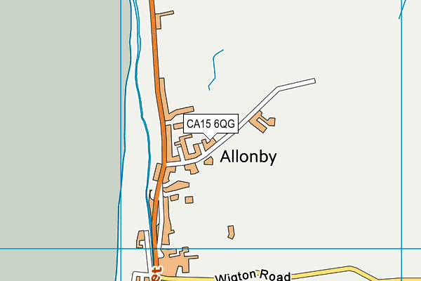 CA15 6QG map - OS VectorMap District (Ordnance Survey)