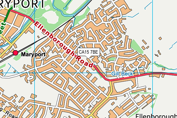 CA15 7BE map - OS VectorMap District (Ordnance Survey) CA15 7BE map - OS VectorMap District (Ordnance Survey)