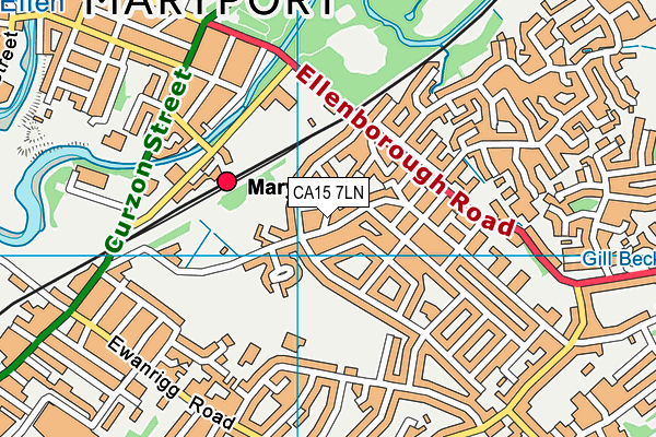 CA15 7LN map - OS VectorMap District (Ordnance Survey) CA15 7LN map - OS VectorMap District (Ordnance Survey)