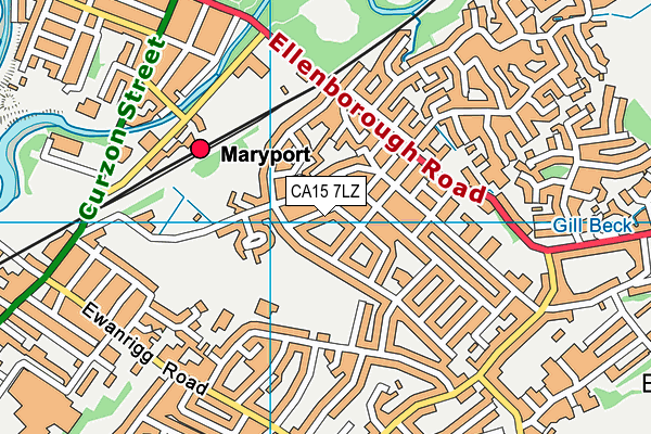 CA15 7LZ map - OS VectorMap District (Ordnance Survey) CA15 7LZ map - OS VectorMap District (Ordnance Survey)