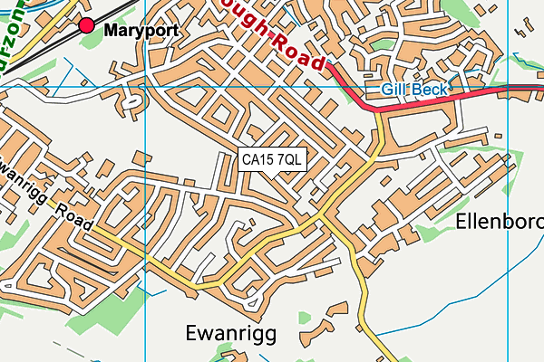 CA15 7QL map - OS VectorMap District (Ordnance Survey)