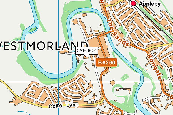 CA16 6QZ map - OS VectorMap District (Ordnance Survey)