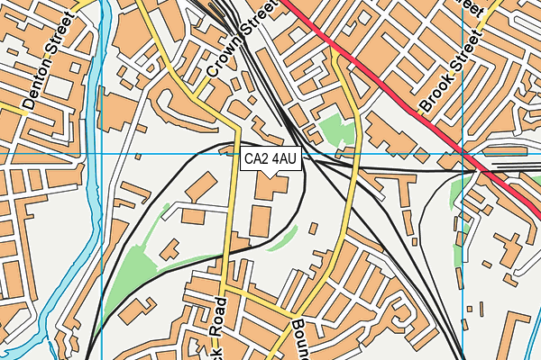 CA2 4AU map - OS VectorMap District (Ordnance Survey) CA2 4AU map - OS VectorMap District (Ordnance Survey)