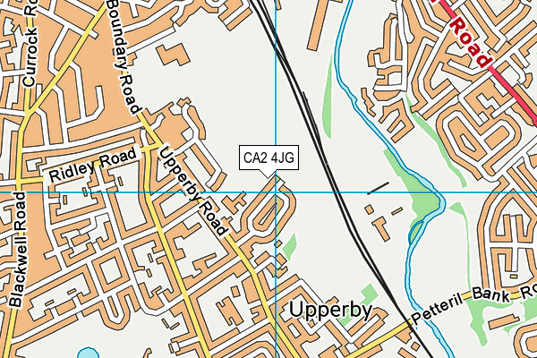 CA2 4JG map - OS VectorMap District (Ordnance Survey) CA2 4JG map - OS VectorMap District (Ordnance Survey)