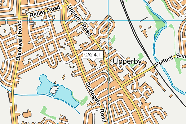 CA2 4JT map - OS VectorMap District (Ordnance Survey) CA2 4JT map - OS VectorMap District (Ordnance Survey)