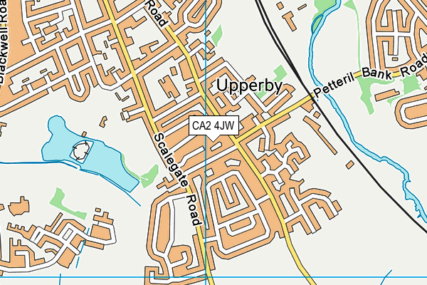 CA2 4JW map - OS VectorMap District (Ordnance Survey) CA2 4JW map - OS VectorMap District (Ordnance Survey)