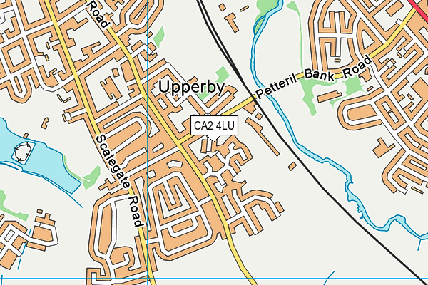 CA2 4LU map - OS VectorMap District (Ordnance Survey) CA2 4LU map - OS VectorMap District (Ordnance Survey)