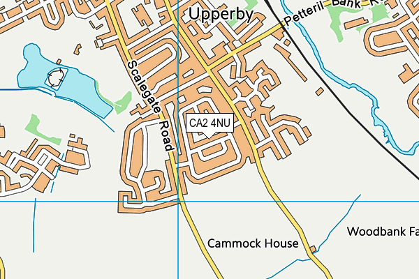 CA2 4NU map - OS VectorMap District (Ordnance Survey) CA2 4NU map - OS VectorMap District (Ordnance Survey)