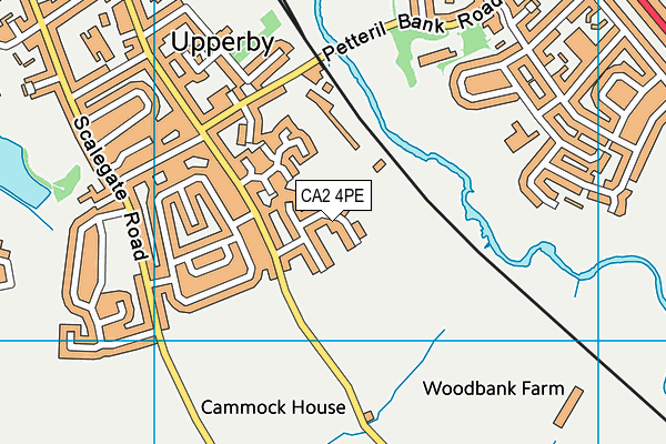 CA2 4PE map - OS VectorMap District (Ordnance Survey) CA2 4PE map - OS VectorMap District (Ordnance Survey)