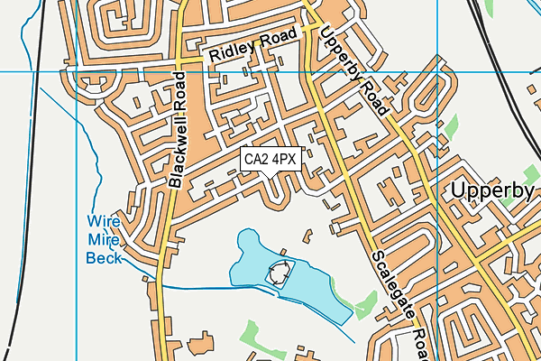 CA2 4PX map - OS VectorMap District (Ordnance Survey) CA2 4PX map - OS VectorMap District (Ordnance Survey)
