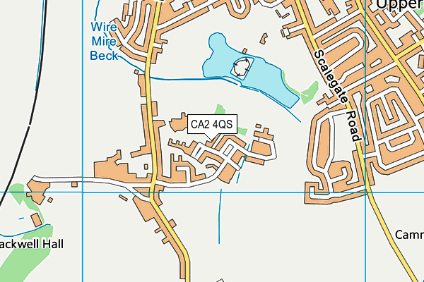 CA2 4QS map - OS VectorMap District (Ordnance Survey) CA2 4QS map - OS VectorMap District (Ordnance Survey)