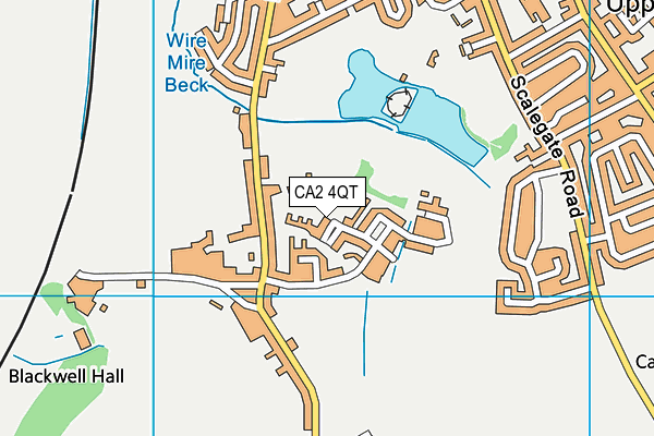 CA2 4QT map - OS VectorMap District (Ordnance Survey) CA2 4QT map - OS VectorMap District (Ordnance Survey)