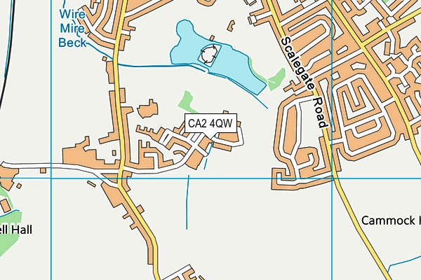 CA2 4QW map - OS VectorMap District (Ordnance Survey) CA2 4QW map - OS VectorMap District (Ordnance Survey)