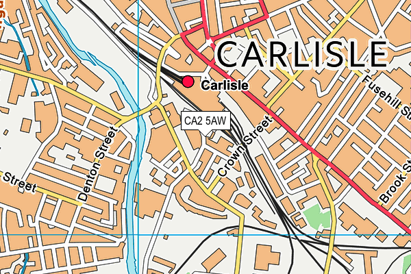 CA2 5AW map - OS VectorMap District (Ordnance Survey) CA2 5AW map - OS VectorMap District (Ordnance Survey)
