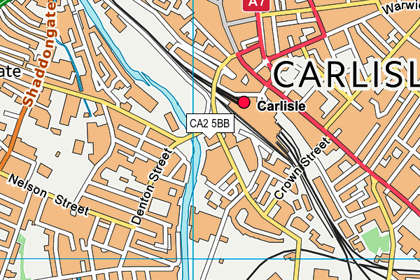 CA2 5BB map - OS VectorMap District (Ordnance Survey) CA2 5BB map - OS VectorMap District (Ordnance Survey)
