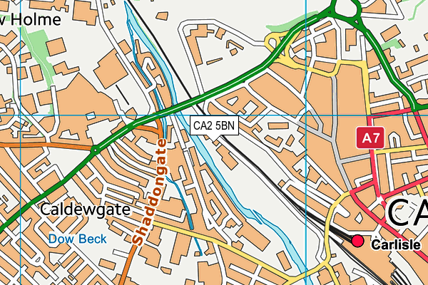CA2 5BN map - OS VectorMap District (Ordnance Survey) CA2 5BN map - OS VectorMap District (Ordnance Survey)