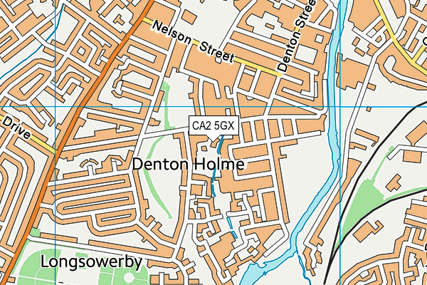 CA2 5GX map - OS VectorMap District (Ordnance Survey) CA2 5GX map - OS VectorMap District (Ordnance Survey)