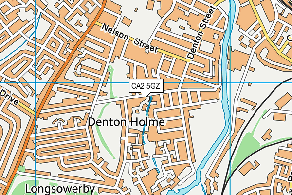 CA2 5GZ map - OS VectorMap District (Ordnance Survey) CA2 5GZ map - OS VectorMap District (Ordnance Survey)