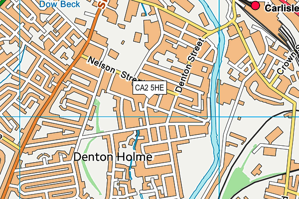 CA2 5HE map - OS VectorMap District (Ordnance Survey) CA2 5HE map - OS VectorMap District (Ordnance Survey)