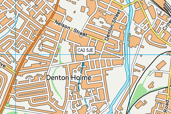 CA2 5JE map - OS VectorMap District (Ordnance Survey) CA2 5JE map - OS VectorMap District (Ordnance Survey)