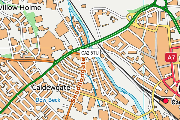 CA2 5TU map - OS VectorMap District (Ordnance Survey) CA2 5TU map - OS VectorMap District (Ordnance Survey)