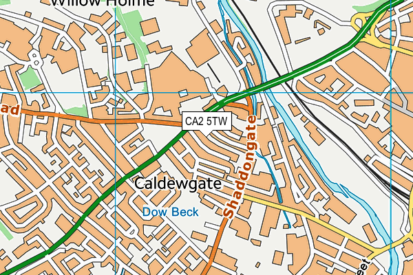 CA2 5TW map - OS VectorMap District (Ordnance Survey) CA2 5TW map - OS VectorMap District (Ordnance Survey)