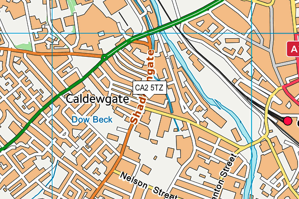 CA2 5TZ map - OS VectorMap District (Ordnance Survey) CA2 5TZ map - OS VectorMap District (Ordnance Survey)
