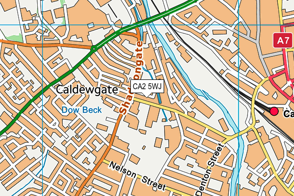 CA2 5WJ map - OS VectorMap District (Ordnance Survey) CA2 5WJ map - OS VectorMap District (Ordnance Survey)