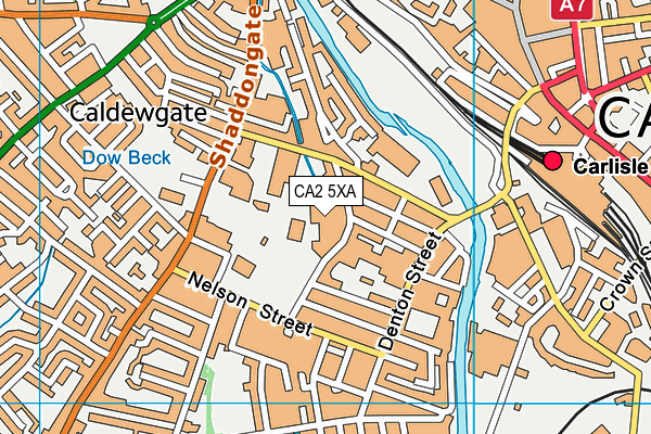 CA2 5XA map - OS VectorMap District (Ordnance Survey) CA2 5XA map - OS VectorMap District (Ordnance Survey)