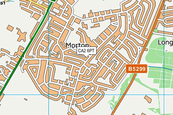 CA2 6PT map - OS VectorMap District (Ordnance Survey) CA2 6PT map - OS VectorMap District (Ordnance Survey)