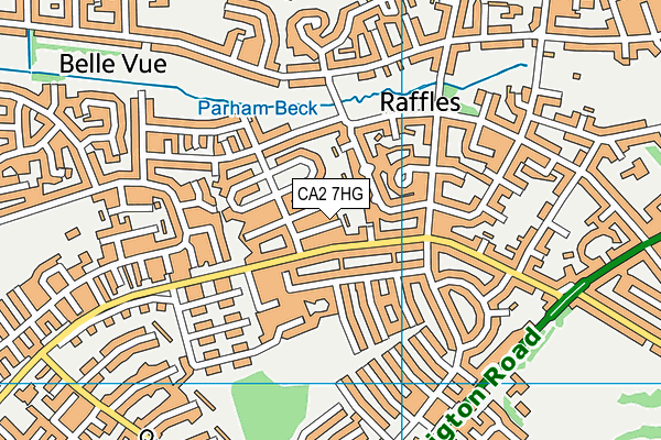 CA2 7HG map - OS VectorMap District (Ordnance Survey) CA2 7HG map - OS VectorMap District (Ordnance Survey)