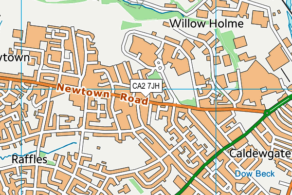 CA2 7JH map - OS VectorMap District (Ordnance Survey) CA2 7JH map - OS VectorMap District (Ordnance Survey)