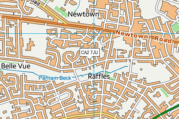CA2 7JU map - OS VectorMap District (Ordnance Survey)