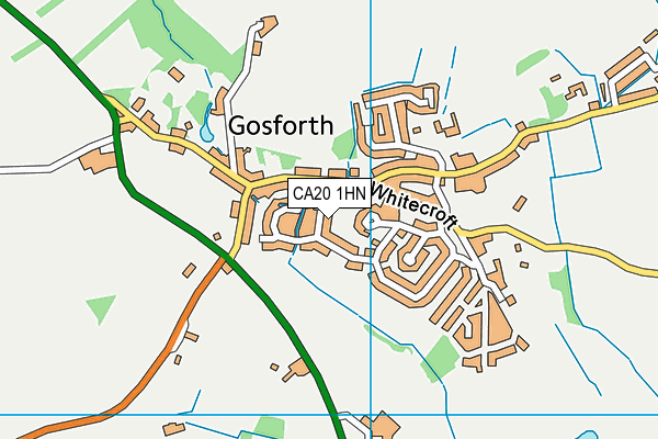 CA20 1HN map - OS VectorMap District (Ordnance Survey) CA20 1HN map - OS VectorMap District (Ordnance Survey)