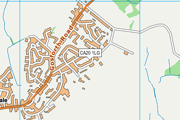CA20 1LG map - OS VectorMap District (Ordnance Survey) CA20 1LG map - OS VectorMap District (Ordnance Survey)