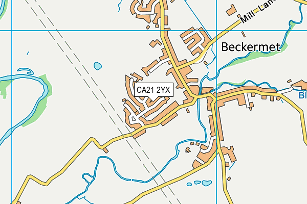 CA21 2YX map - OS VectorMap District (Ordnance Survey) CA21 2YX map - OS VectorMap District (Ordnance Survey)